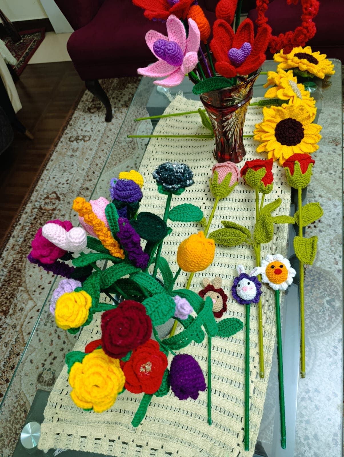 Crochet Flower Bouquet